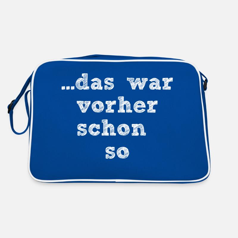 das war vorher schon so white Retro Tasche