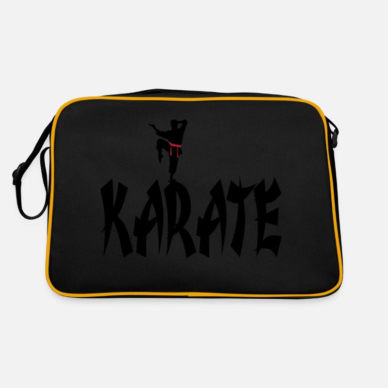 Karate - Retro Tasche - Schwarz/Gold