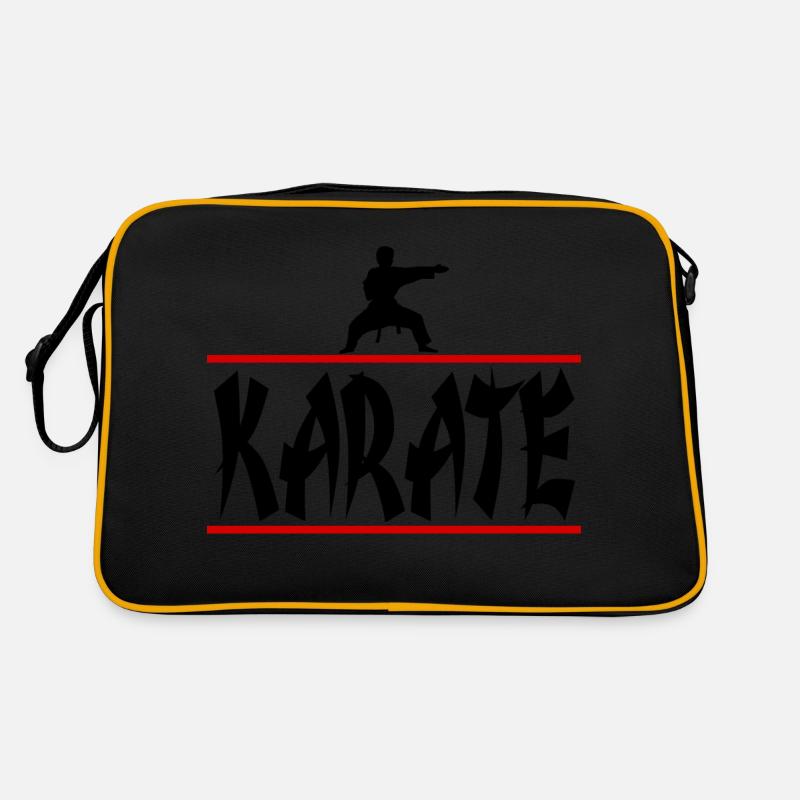 Karate rot Retro Tasche