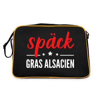 späck gras alsacien - Sac Retro - noir/or - Dos