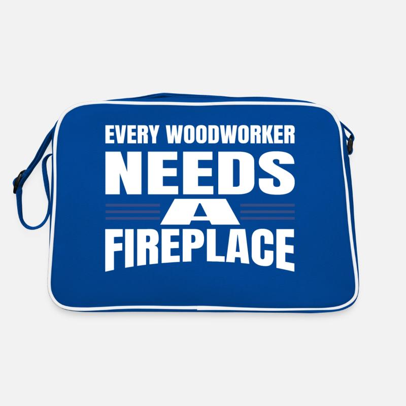 carpentry logging construction carpenter Retro Tasche