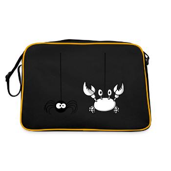 Beth l'araignée et Steve le crabe - Sac Retro - noir/or - Dos