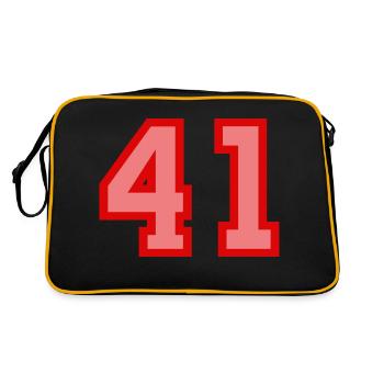 Cool Retro Retrostyle Numéro de maillot numéro de dos - Sac Retro - noir/or - Dos