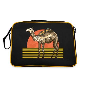 Camel - Retro Bag - black/gold - Back