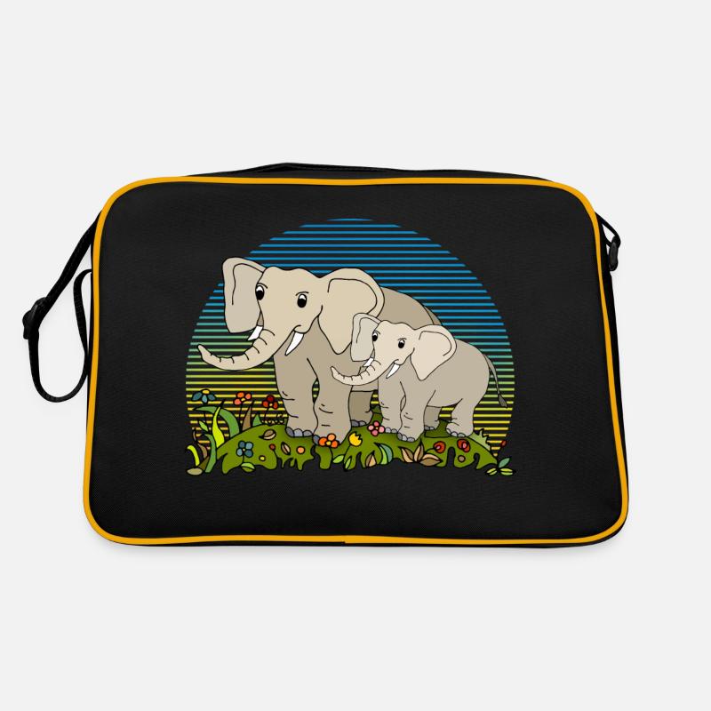 Éléphants Sac Retro