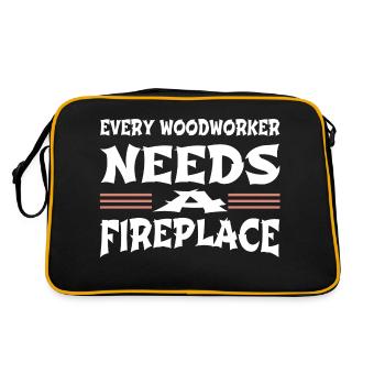 birthday apprentice axes jackhammer - Retro Bag - black/gold - Back