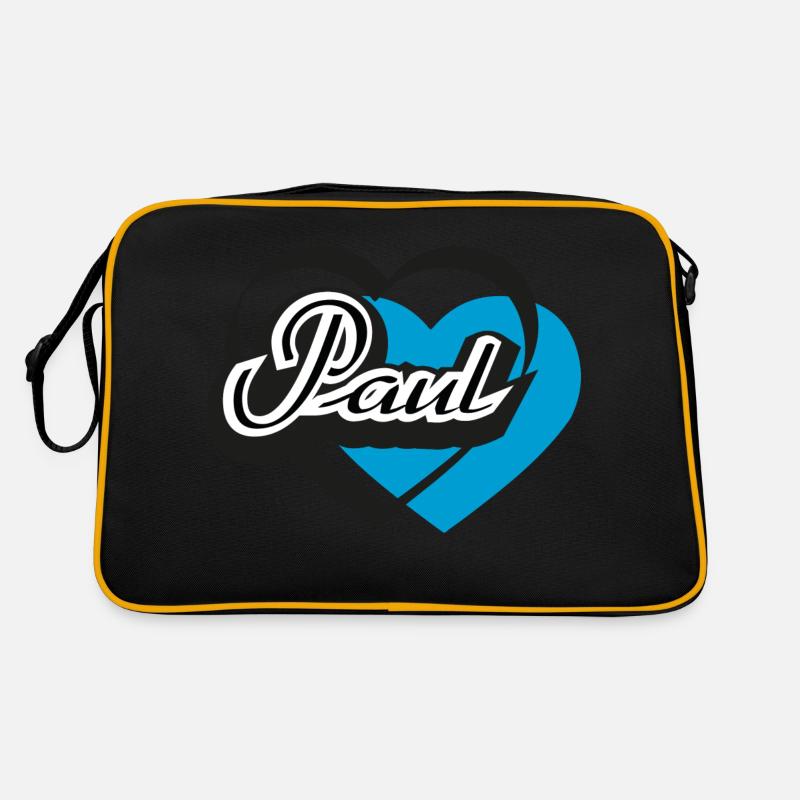 Name Paul Herz Retro Tasche