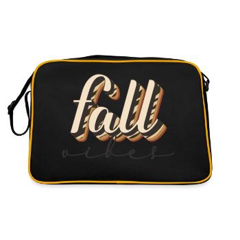Fall Vibes - Retro Bag - black/gold - Back