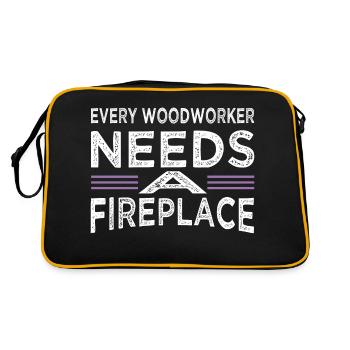 hobbyists union carpenter - Retro Bag - black/gold - Back