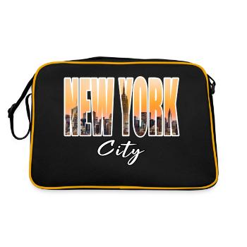 ville de New York - Sac Retro - noir/or - Dos