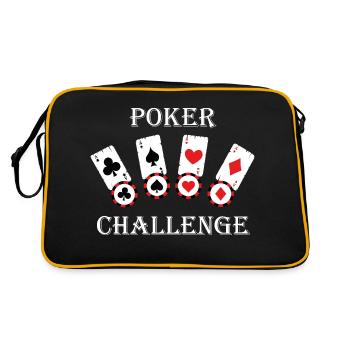Poker Challenge - Retro Bag - black/gold - Back
