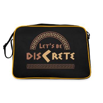 Antike Griechische Mythologie und Griechisches - Retro Tasche - Schwarz/Gold - Hinten