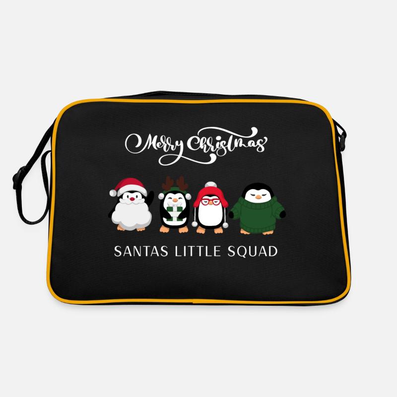 santas squad - Retro Bag - black/gold