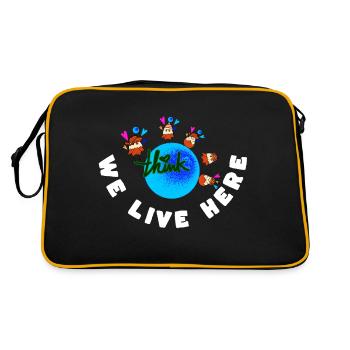 Dicton de la Terre - Sac Retro - noir/or - Dos