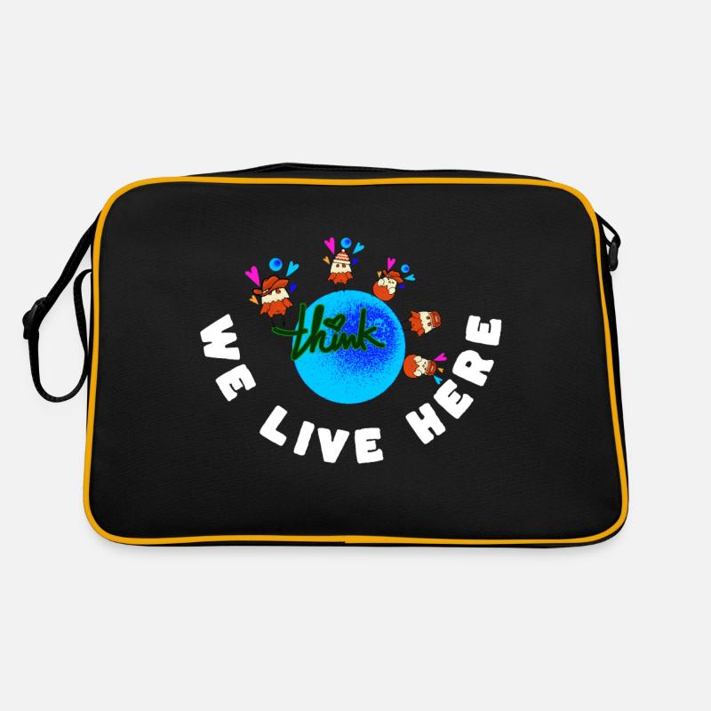 Earth Saying Retro Bag