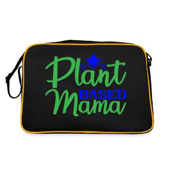 Plant based Mama - Retro Bag - black/gold - Back