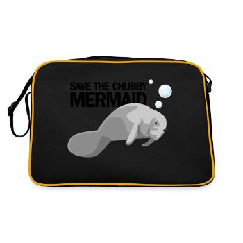 SAUVEZ LA SIRÈNE POTELÉE ALIAS LAMANTIN - Sac Retro - noir/or - Dos