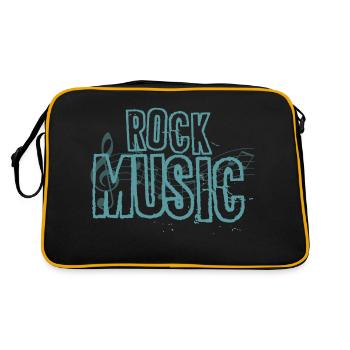 Musique rock design heavy metal musique rock - Sac Retro - noir/or - Dos