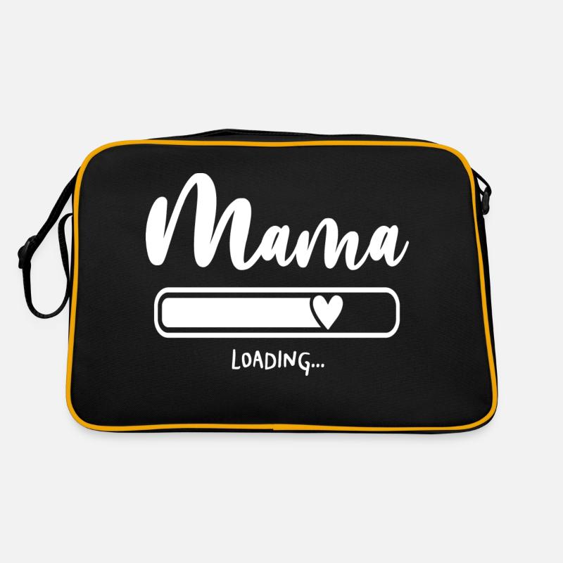 Mum loading mama mom - Retro Bag - black/gold
