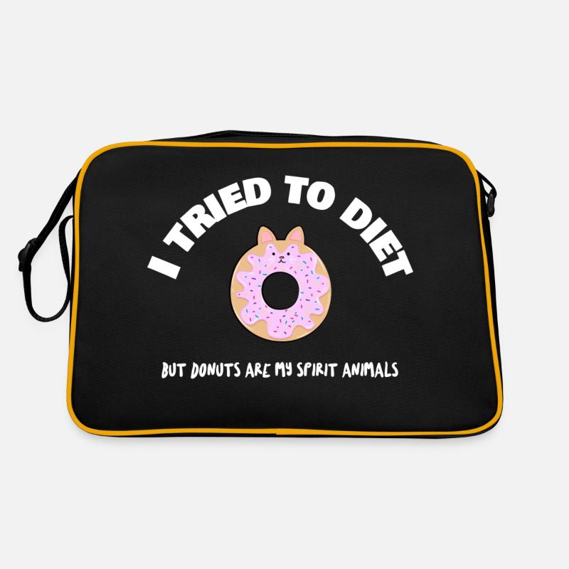 Diet Donut Snacking Manger Perdre de l’âme Sac Retro