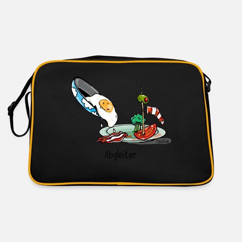 Paragliding Gleitschirm Pilot Vogel Ei Retro Tasche