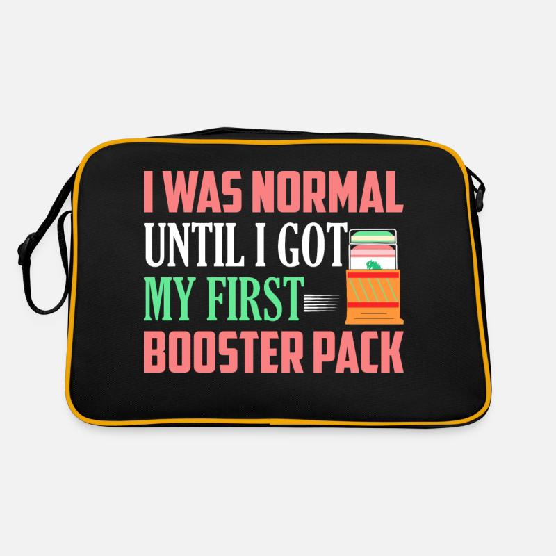 I Was Normal Until I Got My First Booster Pack Col Retro Bag