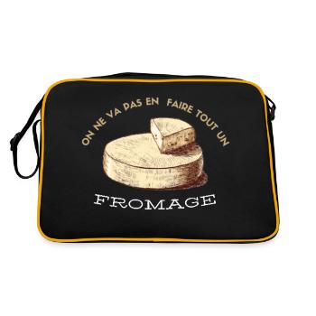 On ne va pas en faire tout un fromage ! - Sac Retro - noir/or - Dos
