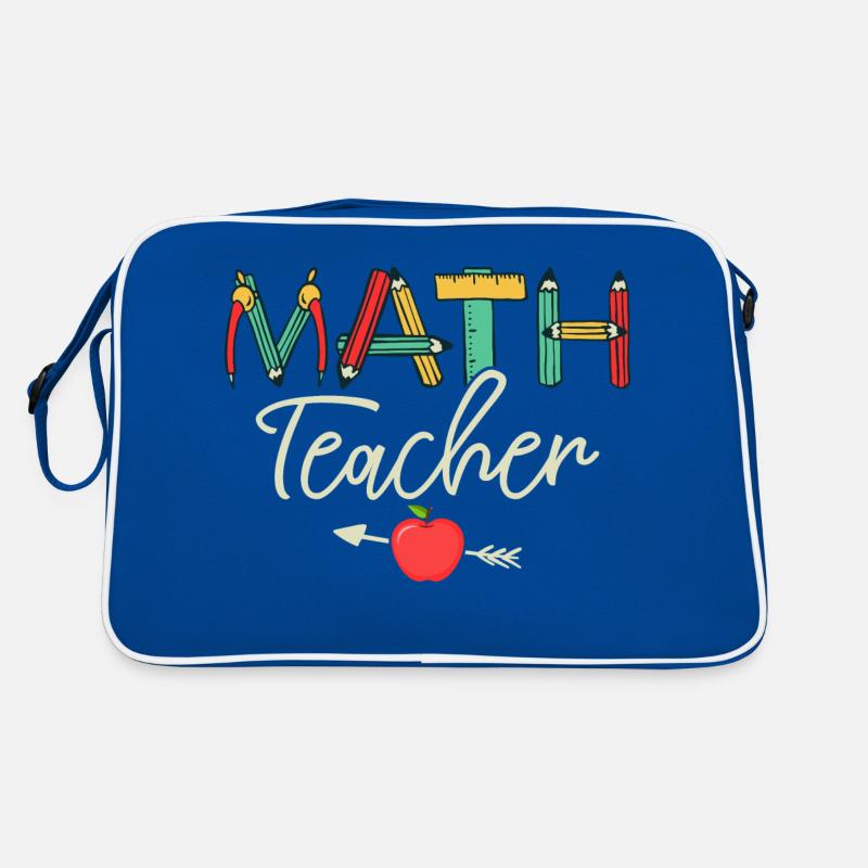 Math Teacher Student School Education Retro Bag