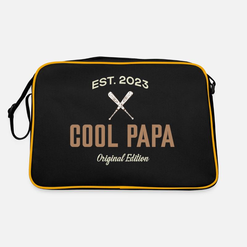 cool papa - Sac Retro - noir/or