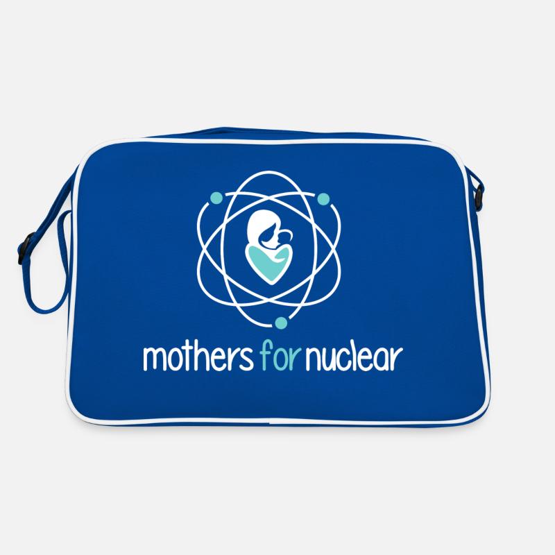 Logo »Mothers for Nuclear« (light) Retro Bag