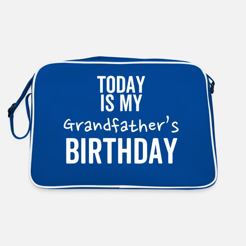Heute ist der Geburtstag meines Großvaters Retro Tasche