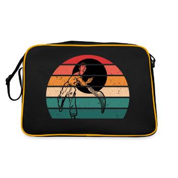 Pelote Basque | Pelote Basque rétro vintage - Sac Retro - noir/or - Dos