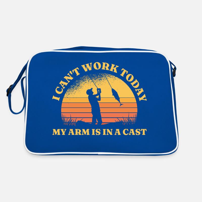 Fisherman at sunset Retro Bag