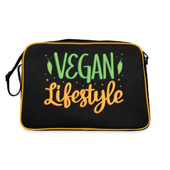 Mode de vie végétalien - Sac Retro - noir/or - Dos