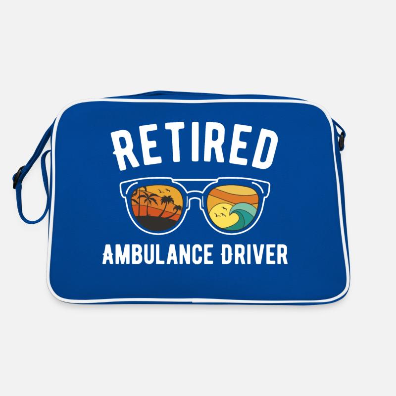 Ambulancier à la retraite Vacances à la plage Sac Retro