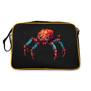 Araignée robert colorée aux couleurs vives - Sac Retro - noir/or - Dos