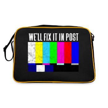We'll fix it in post - Retro Bag - black/gold - Back
