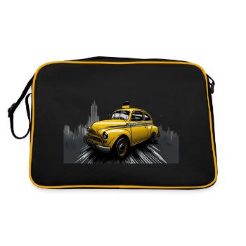Un taxi dans une ville - Sac Retro - noir/or - Dos