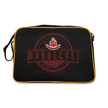Je peux pas j'ai barbecue - Sac Retro - noir/or - Dos