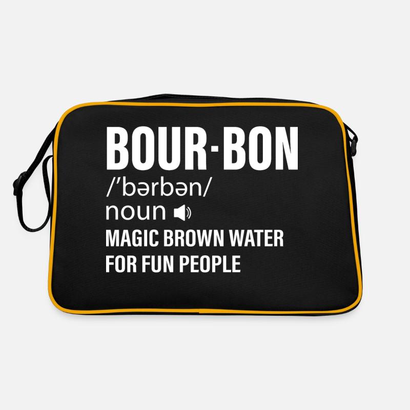 Bour-bon Magic Brown Water For Fun People Drinking Retro Bag