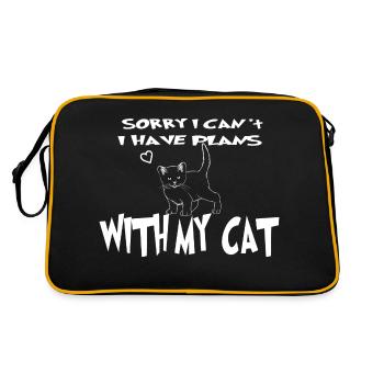 My cat is the best of all - Retro Bag - black/gold - Back