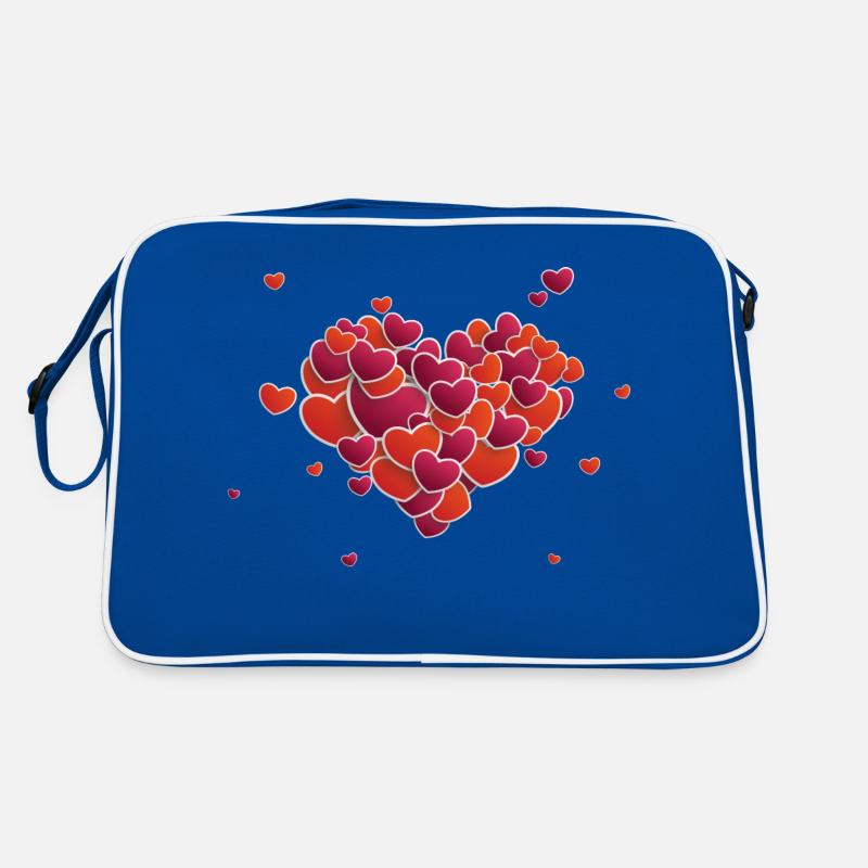 Hearts Splash Retro Tasche