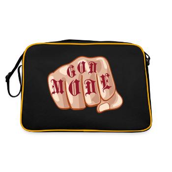 God Mode Fist - Retro Bag - black/gold - Back