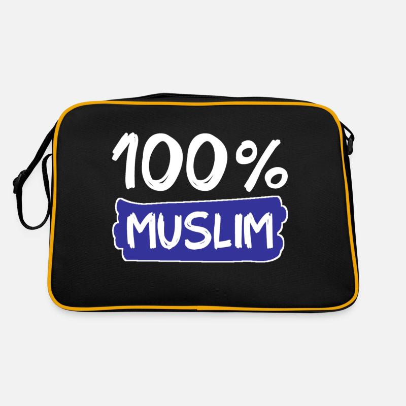 100% Muslim - Muslime - Islam Retro Tasche