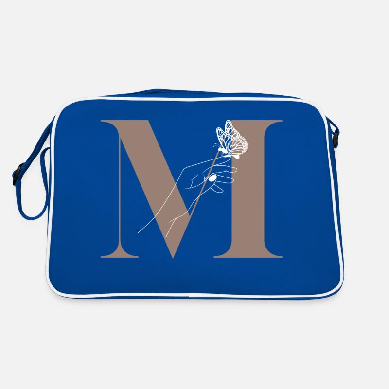 Buchstabe M Magischer Schmetterling Retro Tasche