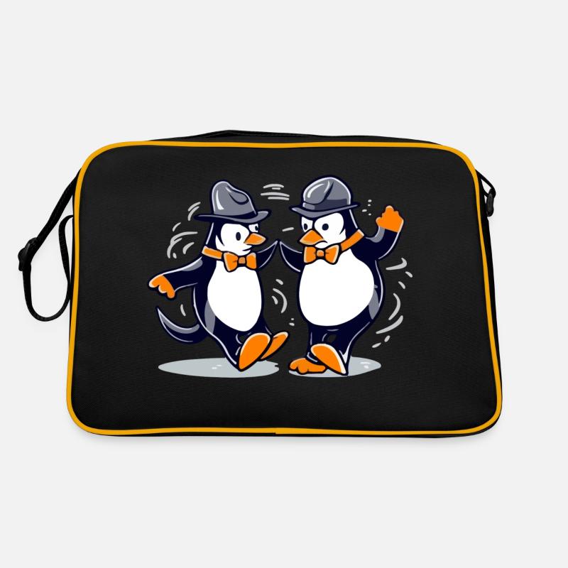 Pinguintanz Nr. 3 Retro Tasche