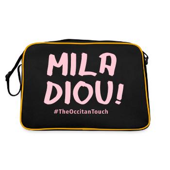 Mila diou !! - Sac Retro - noir/or - Dos