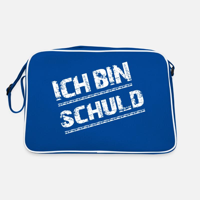 Ich bin schuld Retro Tasche