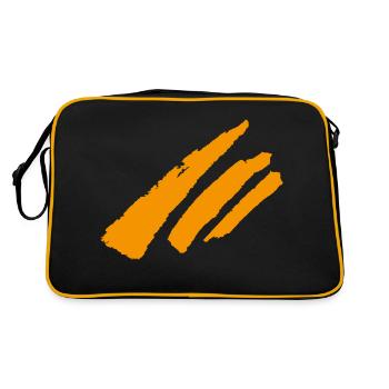 Stripe decoration - Retro Bag - black/gold - Back