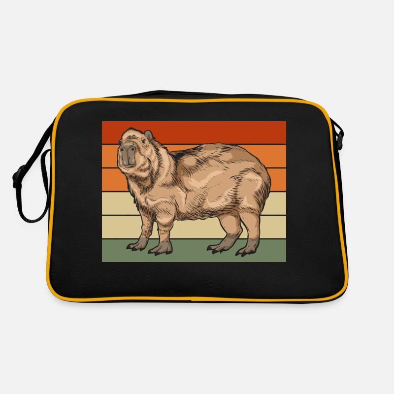 Capybara Liebhaber Tier Geschenk Retro Capybara Retro Tasche